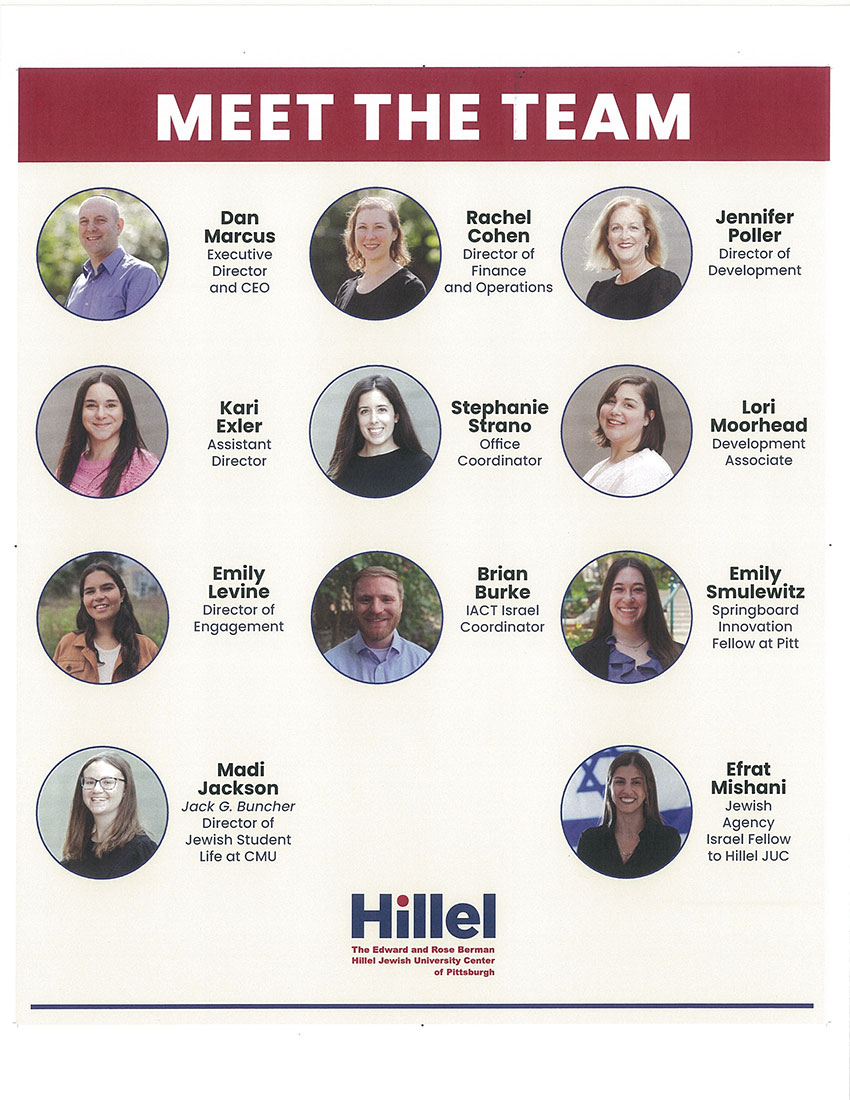 Hillel- Meet the Team